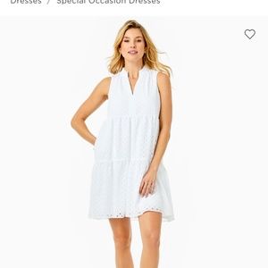 Lilly Pulitzer White Novella Dress